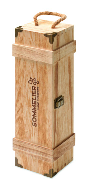 Logotrade kampanjprodukter bild: Vinpresentlåda i Paulownia-trä