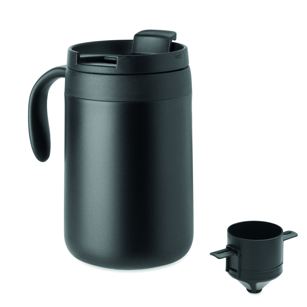 Logotrade presentreklam bild: Dubbelväggig mugg kaffefilter