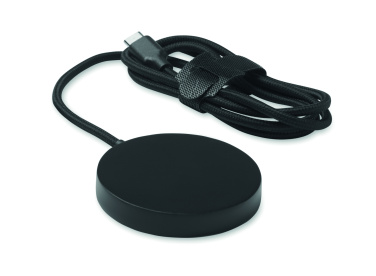 Logotrade reklamprodukter bild: Magnetisk trådlös laddare 25W