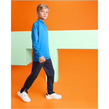 Logotrade profilreklam bild: Epiro långärmad sweatshirt med kvartslång dragkedja för barn